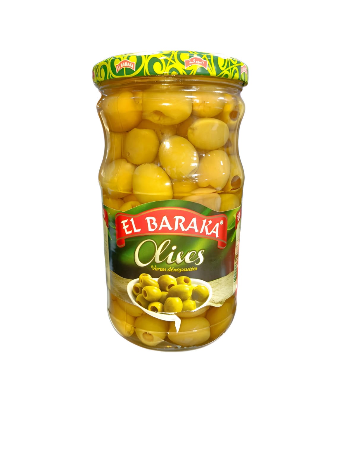 زيتون أخضر منزوع النوى ELBARAKA